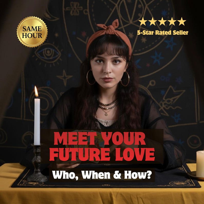 ¿Cuándo lo conoceré? Lectura de tarot sobre el amor futuro, próxima pareja, predicción de almas gemelas, pronóstico psíquico del amor, entrega en 1-3 horas imagen 1