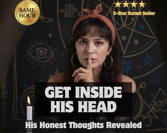 Telepathy Reading, What Is He Thinking, Hidden Thoughts, Psychic Mind Reading, Ex Partner Feelings, Subconscious Message, 1-3 Hours PDF