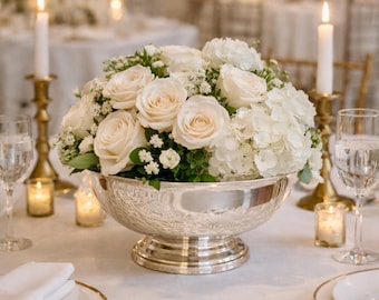 Vintage Gorham Silver Plated Pedestal Bowl | Footed Serving Dish, Centerpiece Home Decor