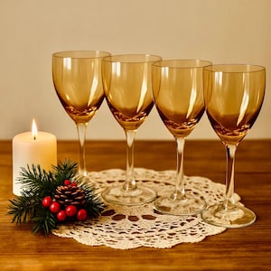 Pier 1 Christmas Wine Glasses - Etsy