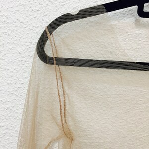 Transparent Tulle Nude Mesh Top Nude T-shirt Sexy Womens - Etsy