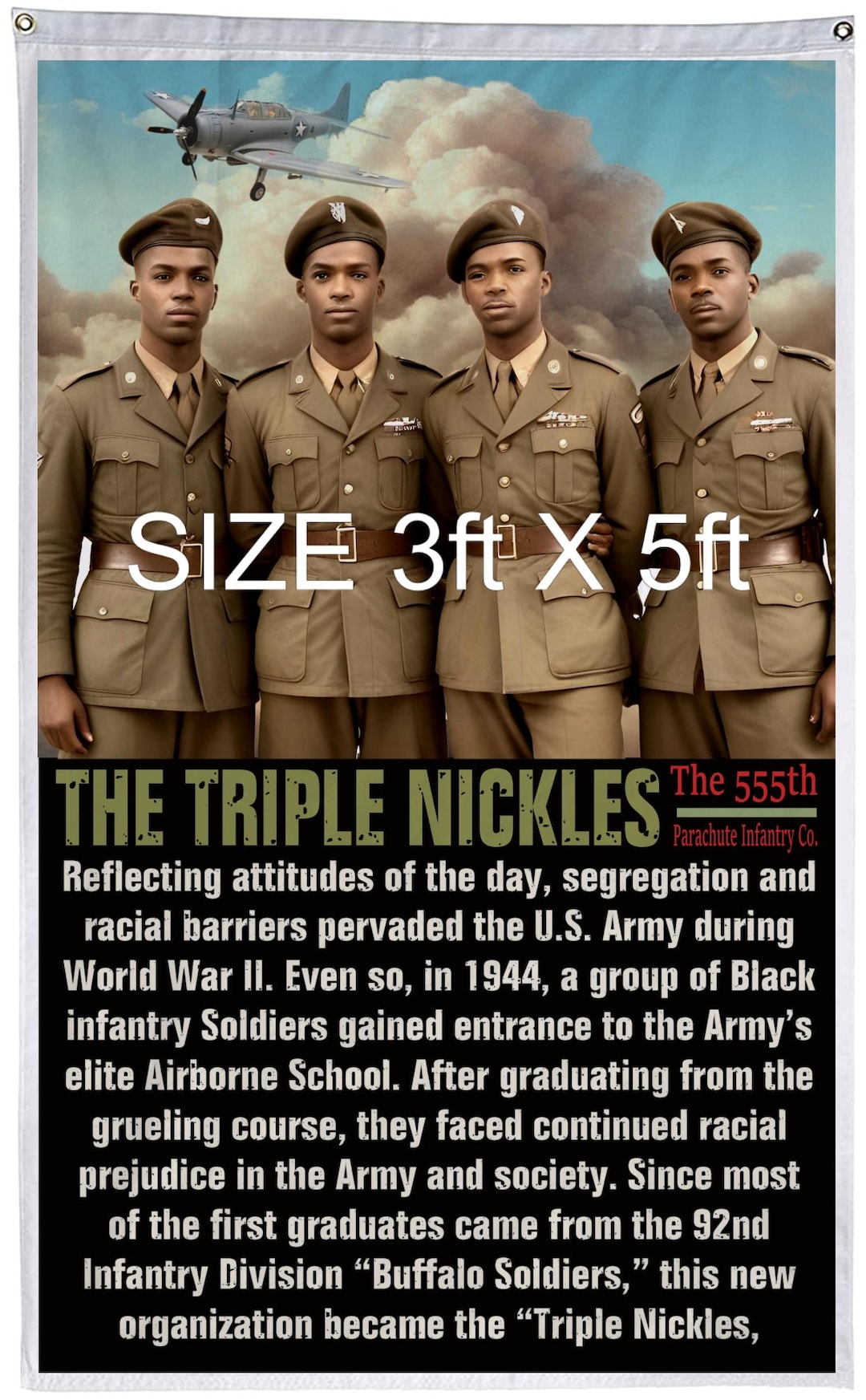 Triple Nickles -- Black History -- World War II Veterans-- Flag - Etsy