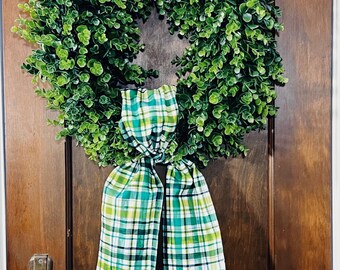 St. Patrick’s Day patterned Wreath Sash