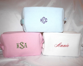 Waffle Make Up Bags for all Occasions - Personalize with Embroidery