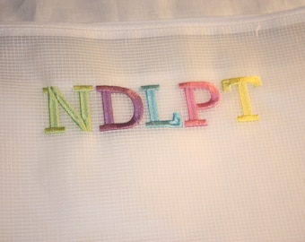 Needlepoint Personalized Zip Pouch