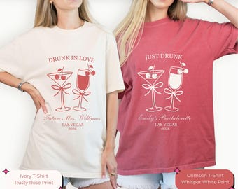 Custom Bachelorette Party Shirt, Personalized Bridal Crew Tee, Luxury Girls Trip and Cocktail Party Top