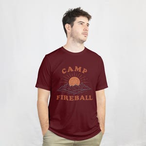 Boho DND Shirt, Camp Fireball TTRPG Tee, Minimalist Fantasy Apparel, Cozy Tabletop Gamer Gear image 5