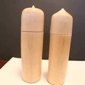 Keepsake miniature mini urns curly maple wood (choice of 2)