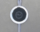 Chalkboard Silver Tray, Holiday decor, menu board