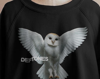 Deftones Owl Vintage Long Sleeve Shirt, Alt Metal Graphic Crewneck Sweatshirt, Indie Rock Band