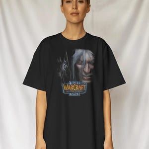Camiseta vintage de Arthas del Trono Helado del Rey Exánime de World of Warcraft / Camiseta de Warcraft 3 imagen 4