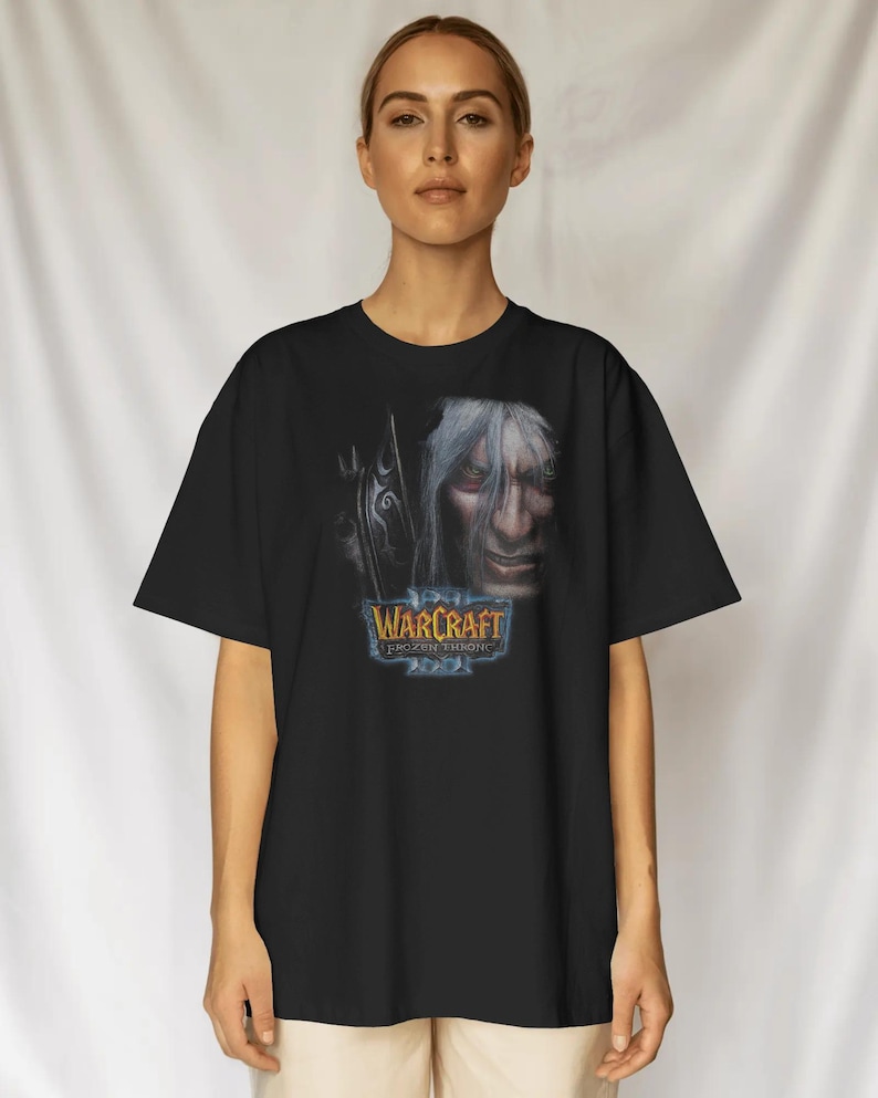 Camiseta vintage de Arthas del Trono Helado del Rey Exánime de World of Warcraft / Camiseta de Warcraft 3 imagen 4