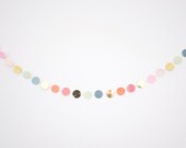 Vintage Ornament + Gold Dot Garland