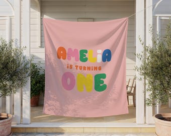 Bunte Geburtstagsbanner, individuelle Party Kulisse