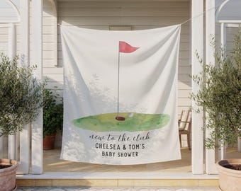 Golf Baby Shower Fabric Banner | Neu im Club Theme | Golf Party Dekoration