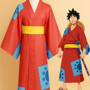 Wano Luffy Costume - Etsy