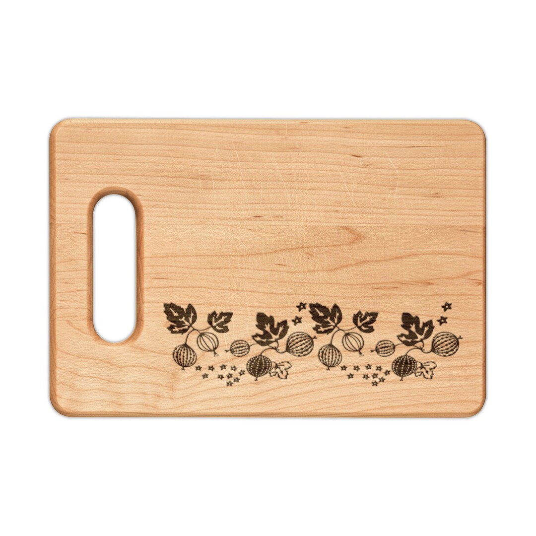 Pyrex Board Gooseberry Pyrex Engraved Wood Cutting Board - Vintage Retro Pyrex ...