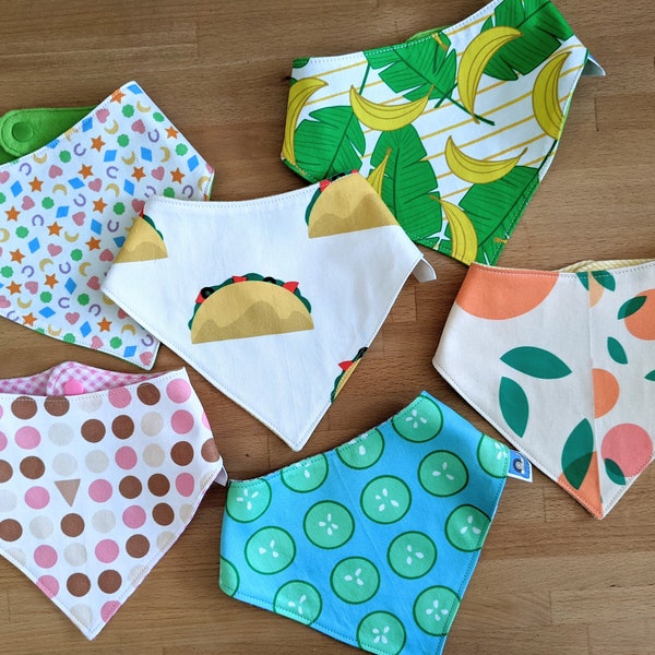 Organic Cotton Bandana Bibs - Various Prints!