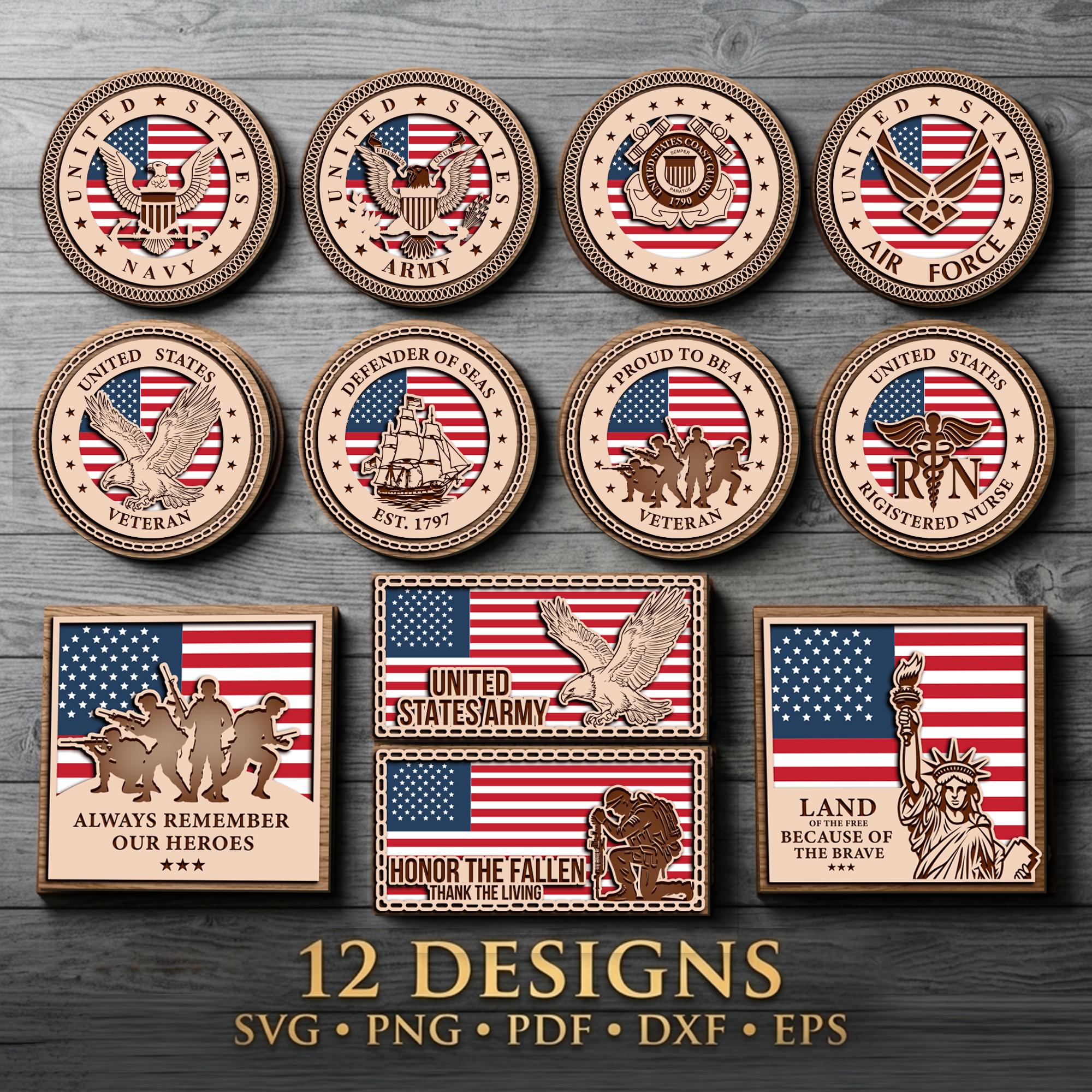 Military Wood Art - Etsy