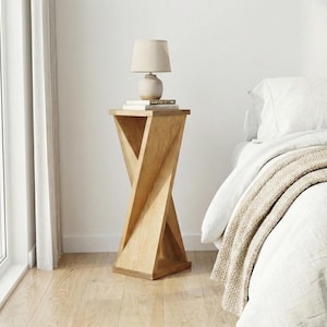 DIY Twisty Side Table Plans | Beginner Woodworking Project (PDF Download)