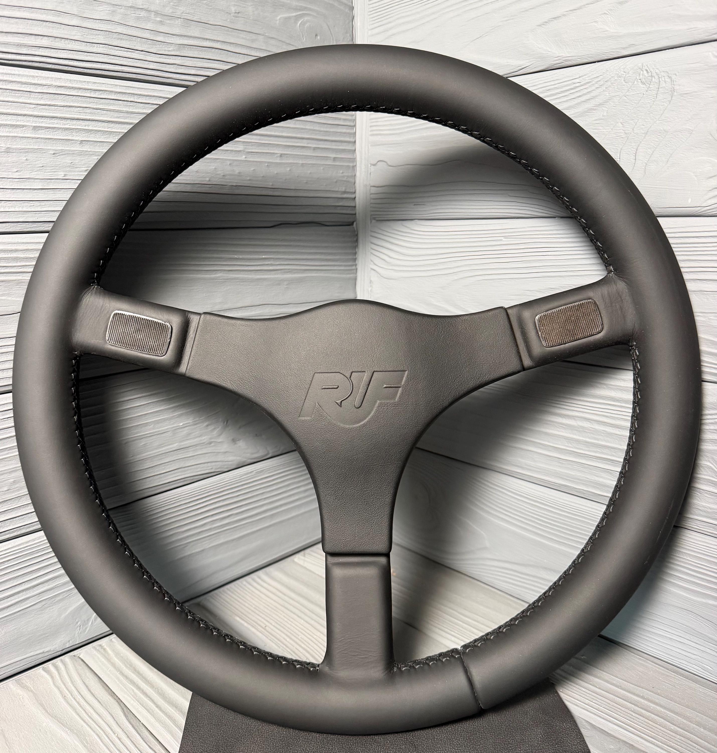 Italvolanti Ati 2 Porsche Ruf Logo New Leather Steering Wheel, KBA