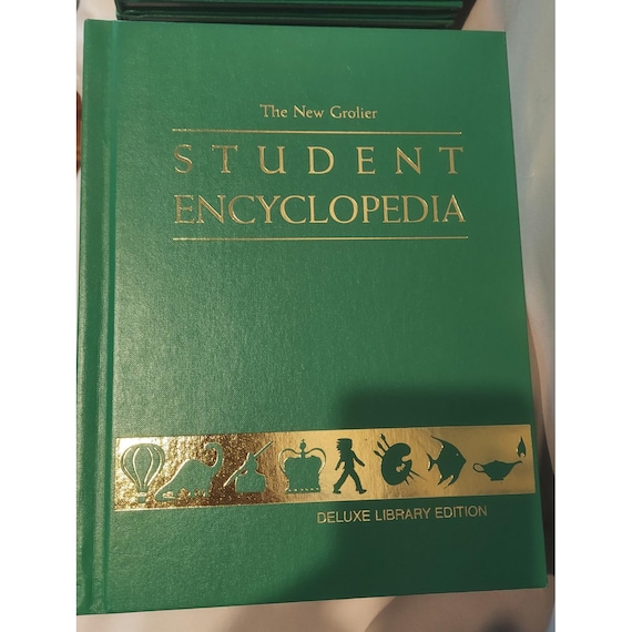 The New Grolier Student Encyclopedias Vintage 22 Book Set Deluxe