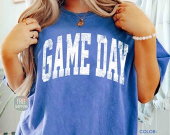 Comfort Colors Game Day Shirt, School Football Shirt, Retro Soccer Mom Shirt, Game Day Mascot Team Shirt, Football Season T-Shirt