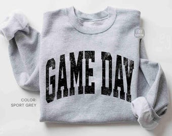 Vintage Game Day Sweatshirt, School Game Day Mascot Sweater, Retro Game Day Mom Sweatshirt, Sports Season, Football Fan Sweater