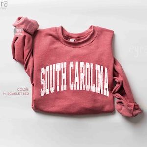 Embroidered Sweatshirt State - Etsy