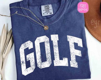 Komfort Farben Golf Shirt, Golf-Turnier T-Shirt, Geschenk Shirt für Golfer, Golfbekleidung Mama Shirt, Golf-Liebhaber-Shirt, Golf Spieltag Shirt
