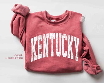 Sudadera vintage de Kentucky, suéter de fútbol americano de Kentucky, sudadera para el día del partido de Kentucky, suéter del estado de Kentucky