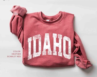 Vintage Style Idaho Sweatshirt – Game Day, Vacation, Group Matching Outfit