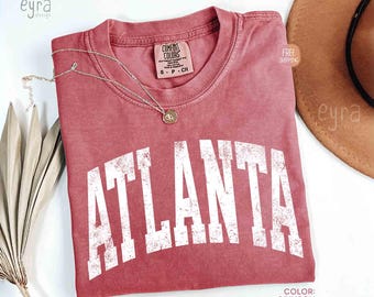 Comfort Colors Atlanta Shirt, Atlanta Fans T-shirt, Atlanta School Game Day Shirt, Atlanta Lover Shirt, Atlanta Georgia Souvenir Gift Shirt
