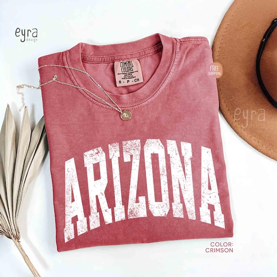 Vintage Arizona T-shirt / Comfort Colors Arizona Shirt / Arizona Trip Tee / Arizona Game Day Tshirt / Arizona Football Mascot Shirt Gift