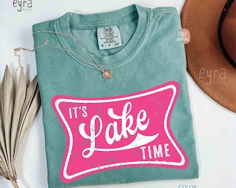It's Lake Time T-shirt / Comfort Colors Lake Shirt / Summer T-shirts / Lake Life Tee / Girls Vacation Shirt