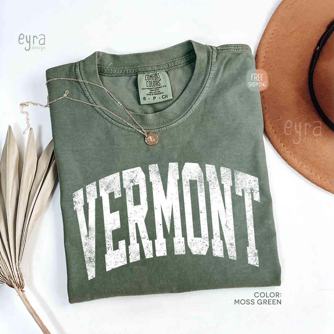 Comfort Colors Vintage Vermont Shirt, Vermont Gift Shirt, Retro Vermont ...
