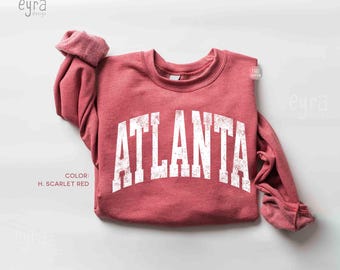 Atlanta Sweatshirt, Atlanta Game Day Sweater, Atlanta College Gift, Atlanta Souvenir Travel Gift, Atlanta Lover Gift, Atlanta Football Fan