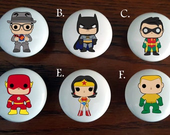 Superhero Knobs Bedroom Dresser Knob Nursery Drawer Knobs Etsy