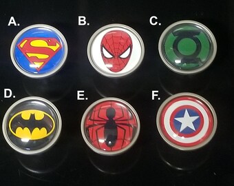 Superhero Cabinet Pulls Superhero Dresser Pull Handle Etsy