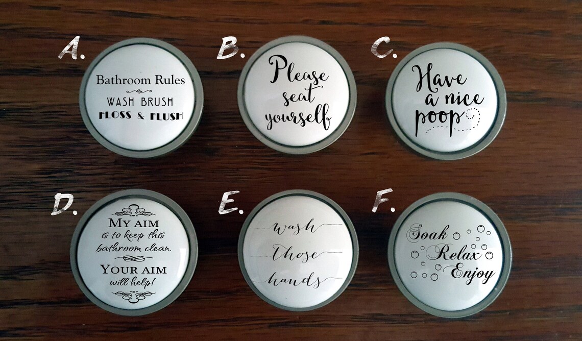 Custom Bathroom Knobs / Custom Vintage Bathroom Etsy