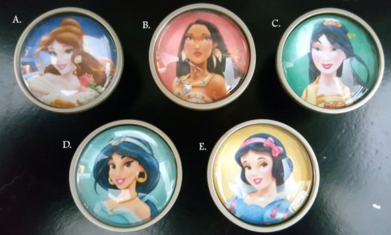 Disney Princess Knobs Princess Bedroom Dresser Knobs Etsy