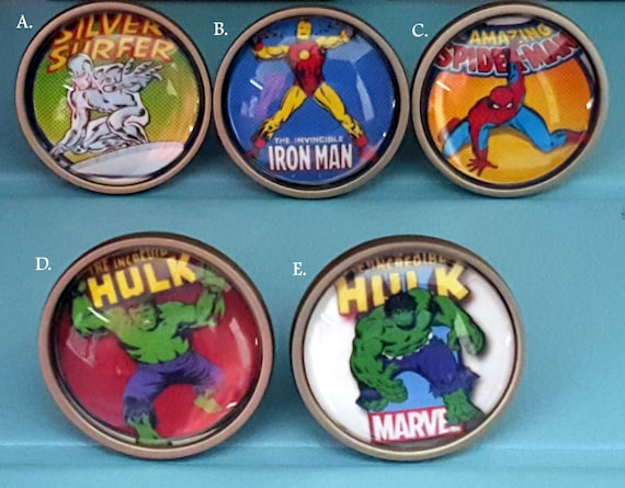 Knobs Superhero Bedroom Dresser Knobs Nursery Drawer Knobs Etsy