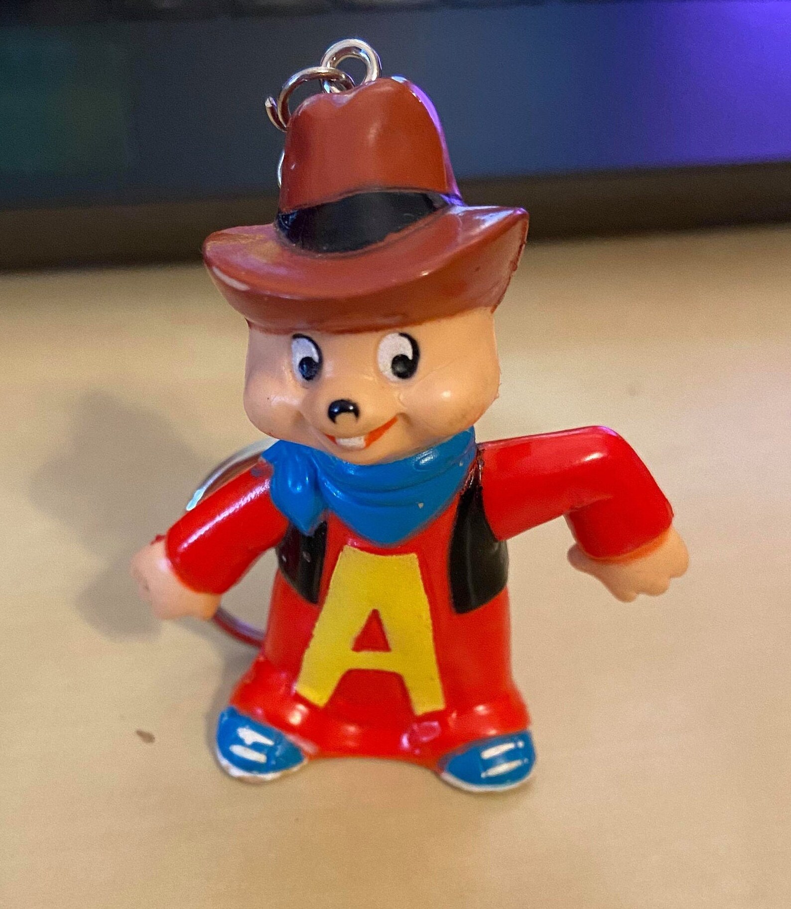 Vintage 1983 Alvin & the Chipmunks Alvin PVC Figure Keychain Etsy