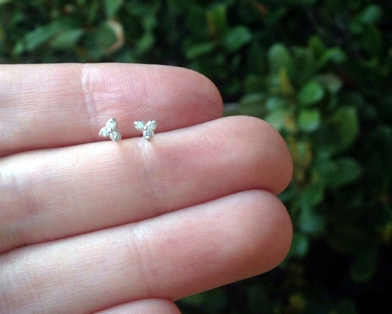 tiny gemstone earrings