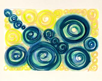 Original - 8x5,5 - Pintura al gouache - Obra de PearlsGrace