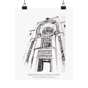 Madonna Della Strada Entrance, Art Print, Matte Vertical Poster