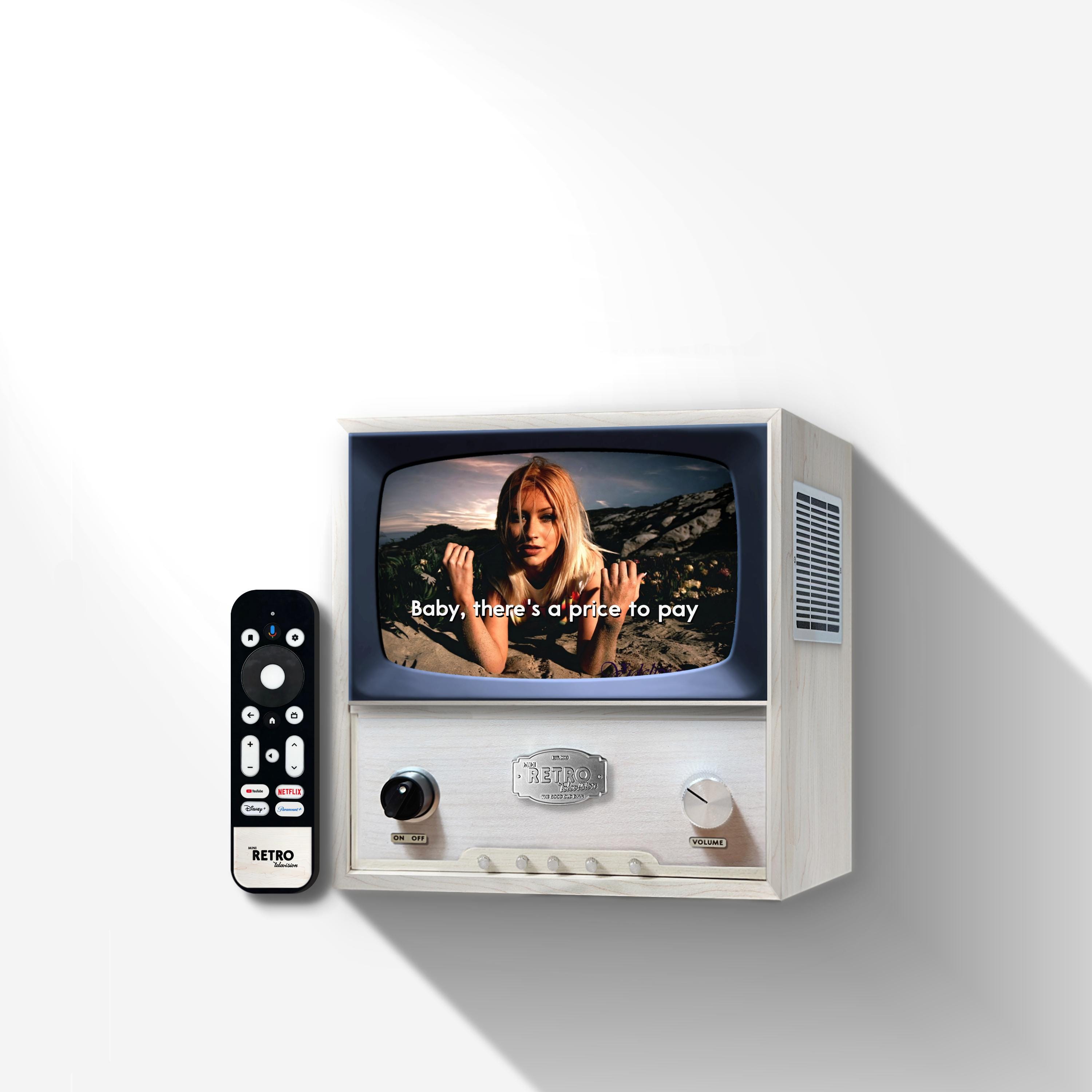 Retro Mapple Wood Mini TV - Bespoke 7