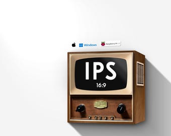 ミニモニター（1950年代のテレビスタイル）7インチ