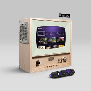 Retro Mini TV Maple - 10" Roku Smart Streaming - Głośnik Bluetooth Hi-Fi