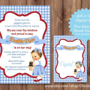 Baby Shower Zauberer von OZ Inspirierte Einladung druckbar